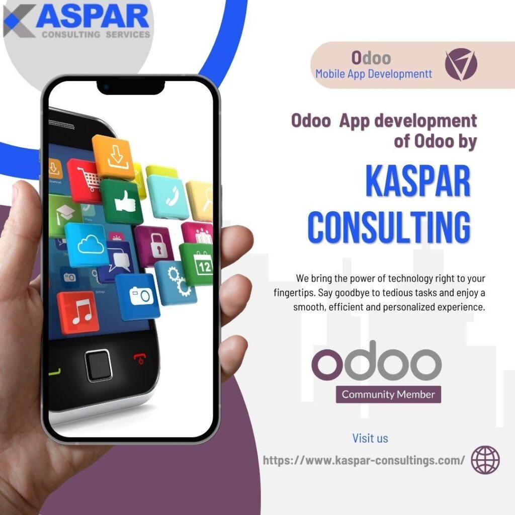 Odoo Odoo Mobile App Development by Kaspar. Discover the benefits, and process of developing mobile apps with OdooMobile App Development